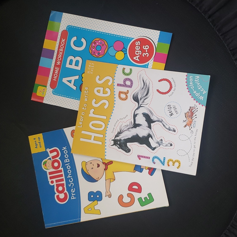 3 Pre-school Learning Books Ages 4 and up